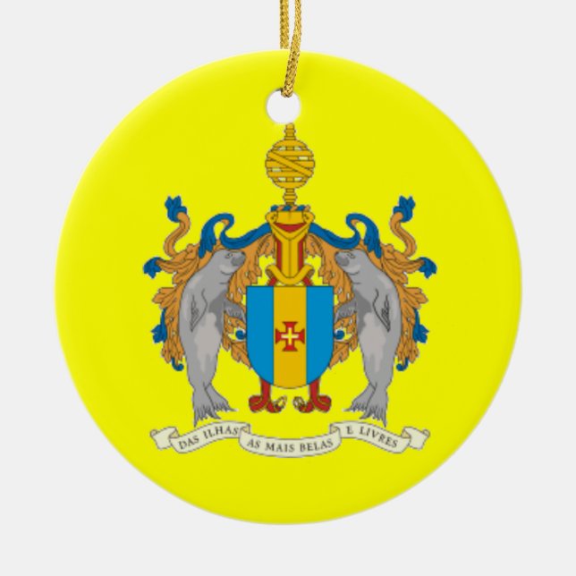 Ornamento navideño Personalizado MADEIRA (Frente)