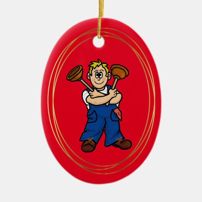Ornamento navideño personalizado masculino (Frente)