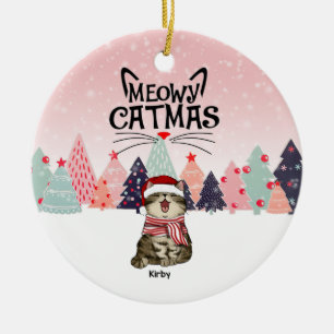 Ornamento navideño personalizado para gatos, navi
