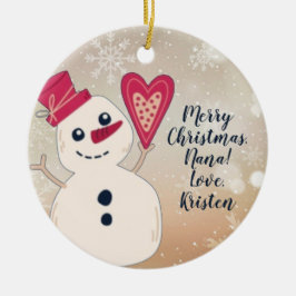 Ornamento navideño personalizado para la abuela