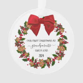 Ornamento navideño personalizado para regalo de ab