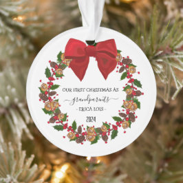 Ornamento navideño personalizado para regalo de ab