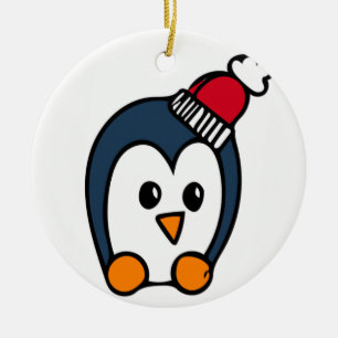 Ornamento navideño personalizado - Pingüino