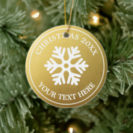 Ornamento navideño personalizado | Snowflake Rústi
