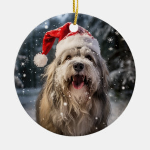 Ornamento navideño polaco de Lowland Sheepdog