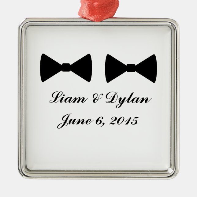 Ornamento navideño premium "Doble amarre" (Frente)