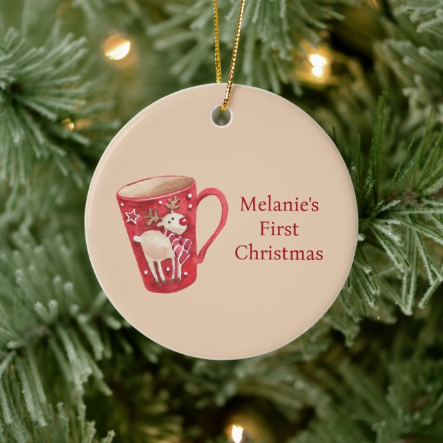 Ornamento navideño, primera Navidad, bebé primero (Árbol)