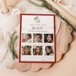 Ornamento navideño Qué Viejo Era La Tarjeta De Nov