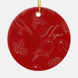 Ornamento navideño Red HOPE