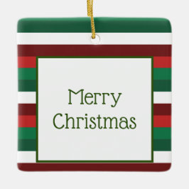 Ornamento navideño rojo y verde