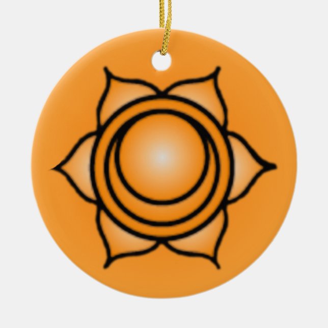 Ornamento navideño Sacral Chakra (Frente)