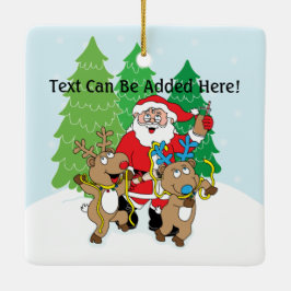 Ornamento navideño "Santa" personalista