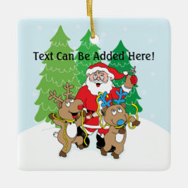 Ornamento navideño "Santa" personalista