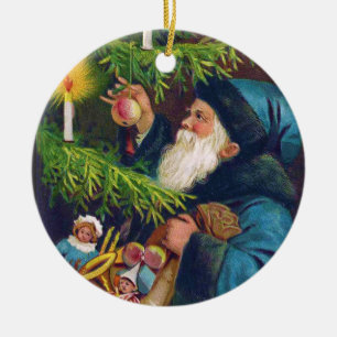 Ornamento navideño santa victoriano
