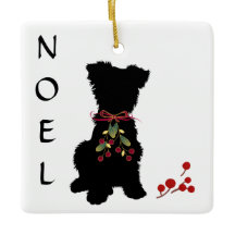 Ornamento navideño Scruffy Mutt NOEL