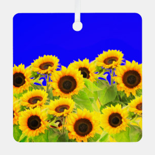 Ornamento navideño Sunflowers Colores de la bander