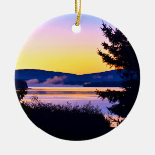 Ornamento navideño sunrise Maine Cerámica