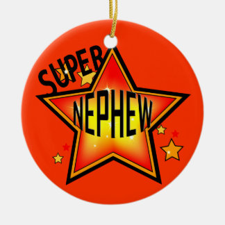 Ornamento navideño superestrella de sobrino
