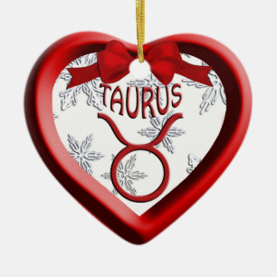 Ornamento navideño Taurus Red Heart
