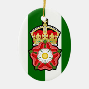 Ornamento navideño Tudor Rosa