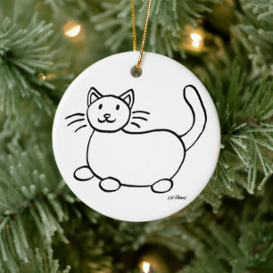 Ornamento navideño "Una mujer cordial vive aquí"