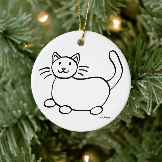 Ornamento navideño "Una mujer cordial vive aquí" (Árbol)