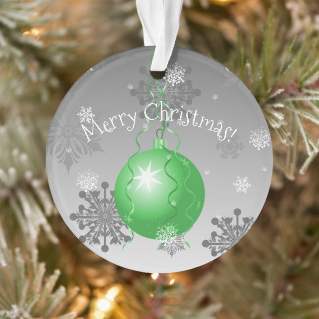 Ornamento navideño verde (Árbol)