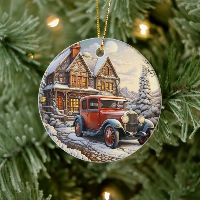 Ornamento navideño vintage (Árbol)