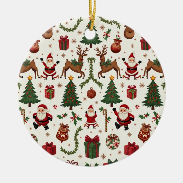 Ornamento navideño vintage (Frente)