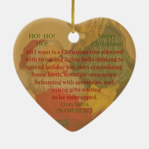 Ornamento navideño vintage personalizado lindo