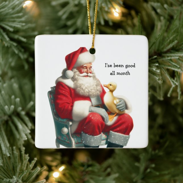 Ornamento navideño vintage Style Duckling (Árbol)