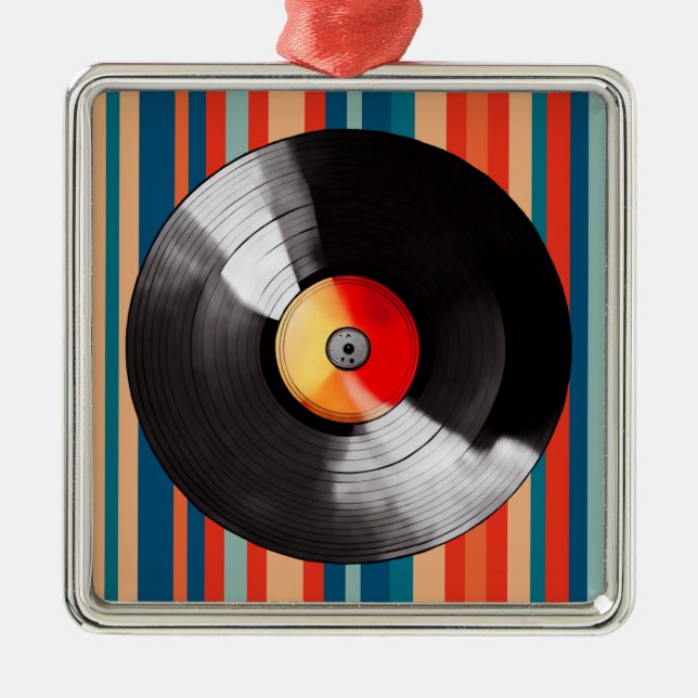 Ornamento navideño Vinyl Record (Frente)