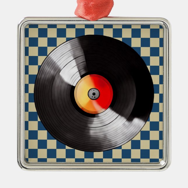 Ornamento navideño Vinyl Record (Frente)