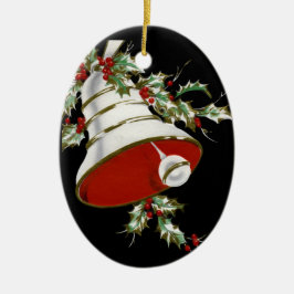 Ornamento negro, blanco personalizado del navidad