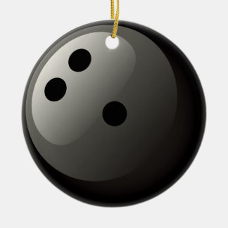 ORNAMENTO NEGRO DE LA BOLA DE BOLOS