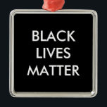 Ornamento negro de la materia de las vidas<br><div class="desc">Para recordar cada uno que materia negra de las vidas esta navidad.</div>