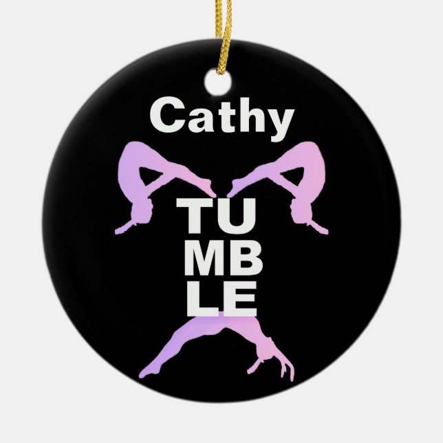 Ornamento negro que cae de Customizeable (Frente)