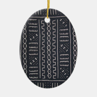 Ornamento negro y blanco de Mudcloth