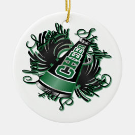 Ornamento negro y verde de la alegría de las