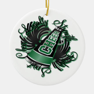 Ornamento negro y verde de la alegría de las