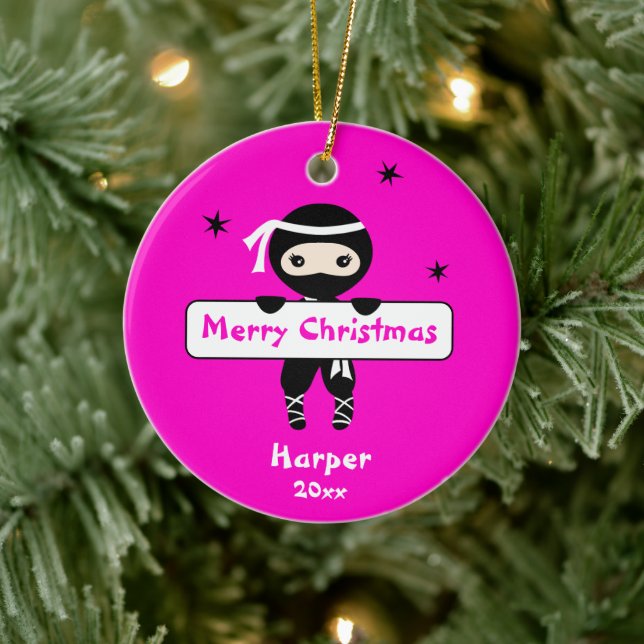 Ornamento Ninja, Chicas Navidades de niños de kara (Árbol)