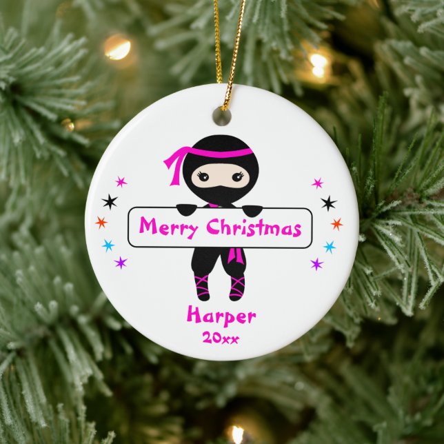 Ornamento Ninja, Chicas Navidades de niños de kara (Árbol)