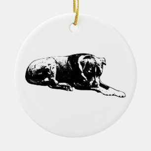 Ornamento nocturno de perro
