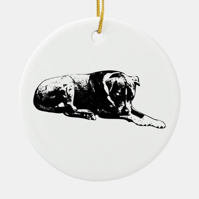 Ornamento nocturno de perro (Frente)