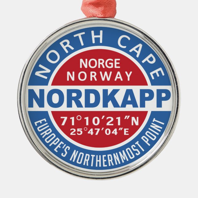 Ornamento noruego NORDKAPP (Frente)