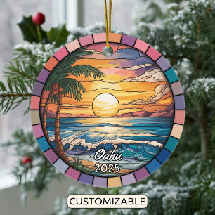 Ornamento Oahu personalizado, Hawaii