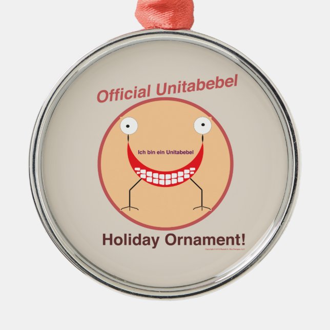 Ornamento oficial del día de fiesta de Unitabebel (Frente)