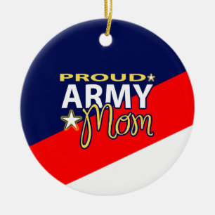 Ornamento orgulloso de la mamá del ejército con