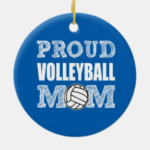 Ornamento orgulloso de la mamá del voleibol