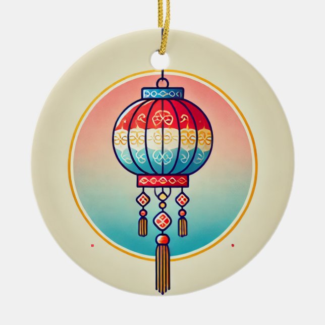 ornamento oriental afortunado (Frente)
